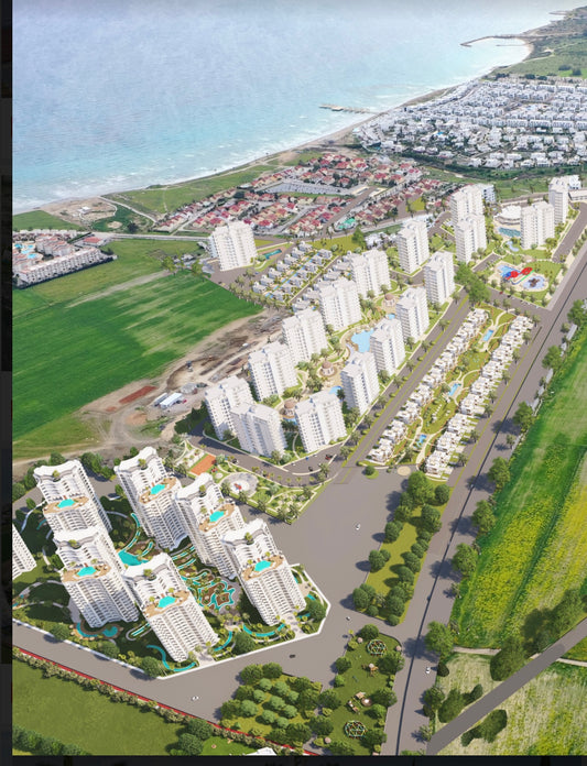 Afik-Palm Jumeira 1+1 Flat for sale in Iskele, Boğaz